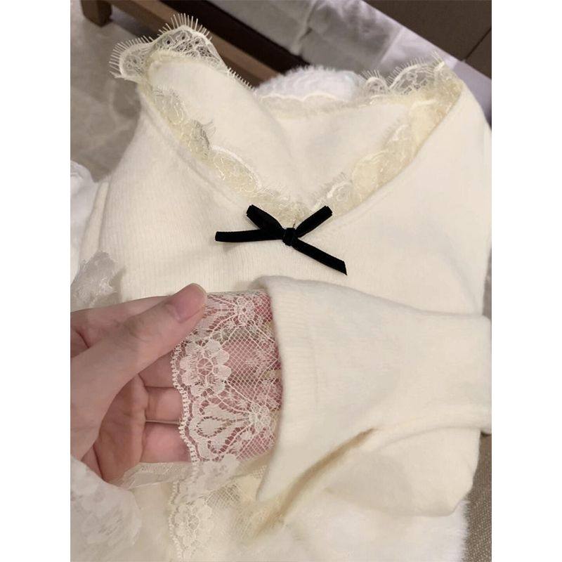 纯欲蕾丝花边德绒打底衫女秋冬季设计感修身内搭保暖长袖t恤上衣,女装/女士精品,T恤,淘宝优惠券,粉丝福利购,淘宝优惠卷