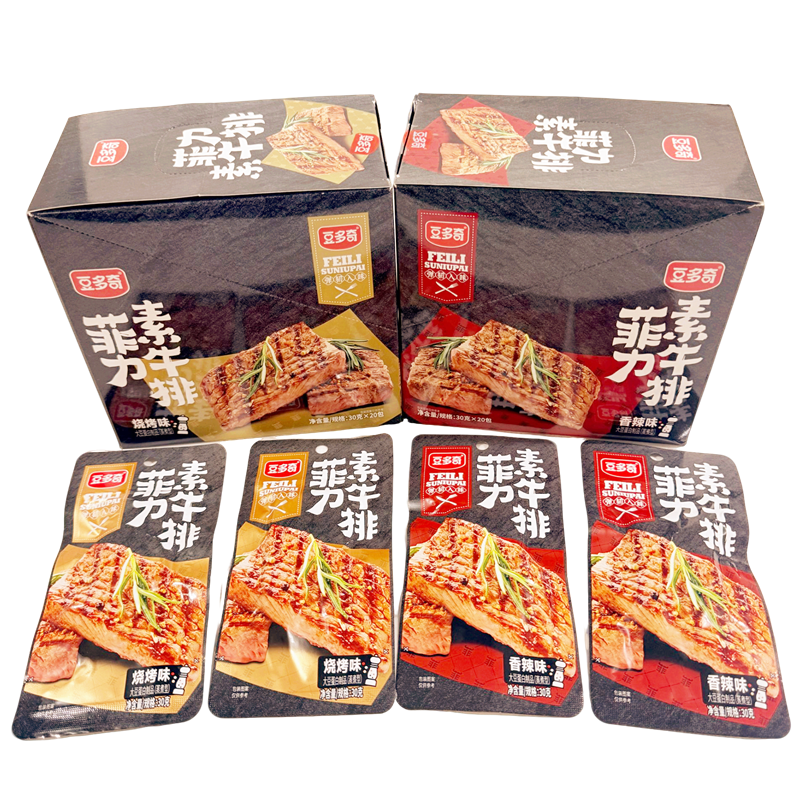 豆多奇菲力素牛排香辣烧烤手撕