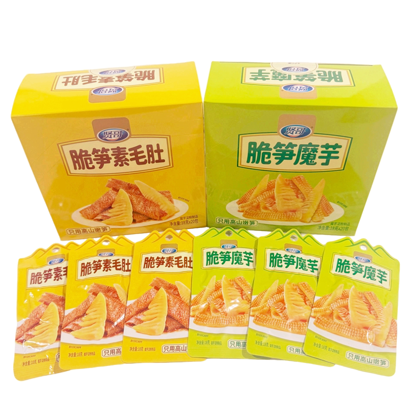 贤哥香辣脆笋素毛肚魔芋爽零食