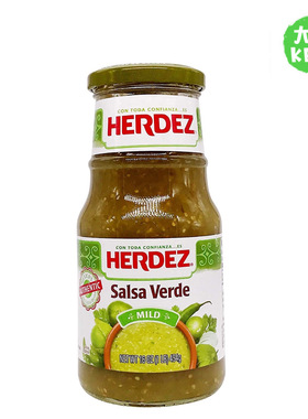 美国直邮 Herdez Salsa Verde 绿色salsa酱 低碳水低卡低脂 454g