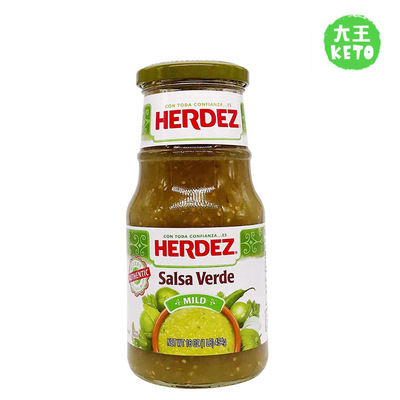 美国直邮 Herdez Salsa Verde 绿色salsa酱 低碳水低卡低脂 454g