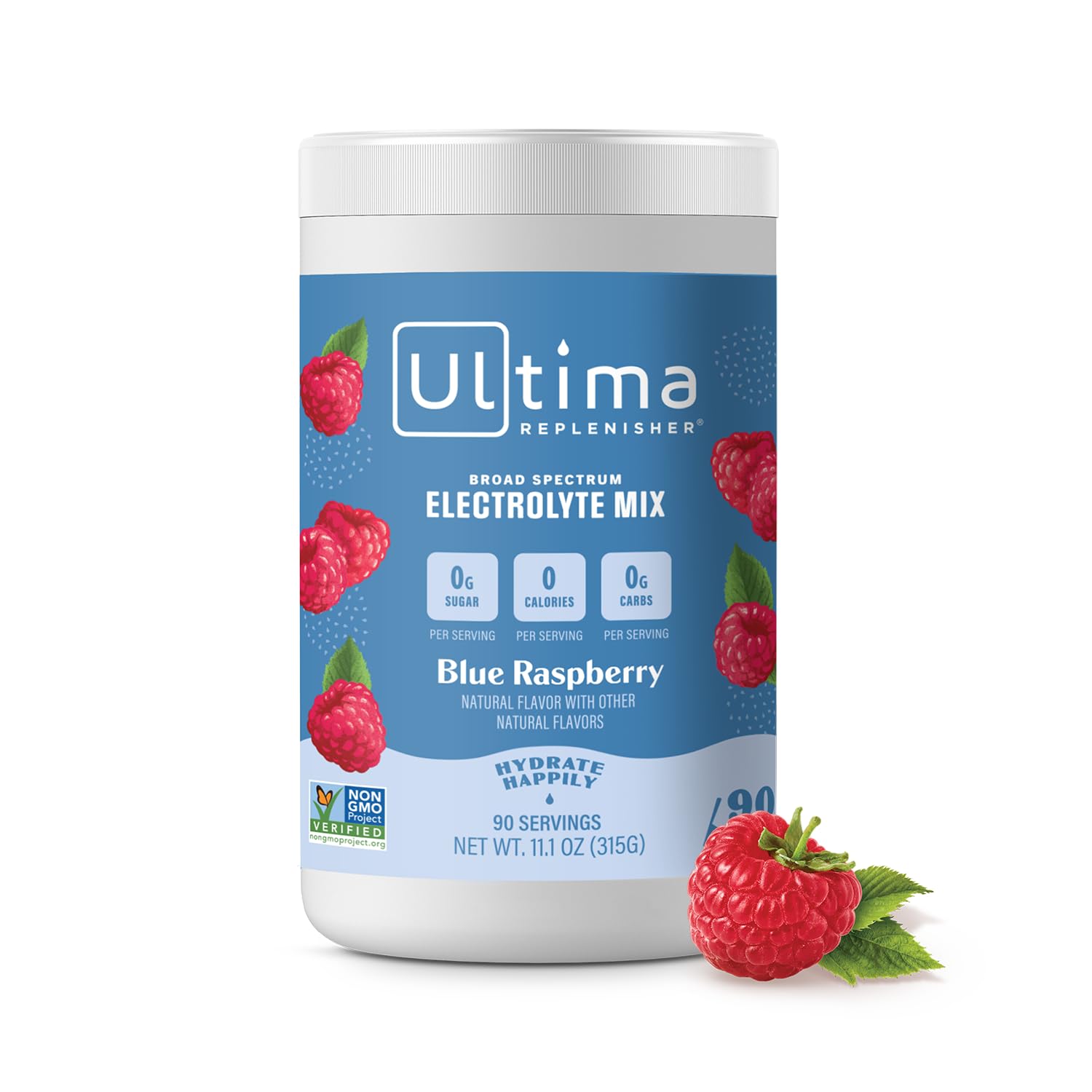 美国直邮蓝莓味电解质无麸质