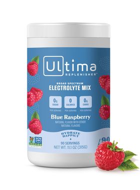 美国直邮 Ultima Replenisher蓝莓味水合电解质粉 无糖无麸质315g
