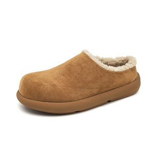 小土豆勃肯穆勒鞋男款冬季加绒棉鞋雪地靴平底一脚蹬半包拖鞋168