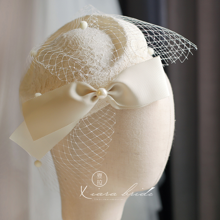 网纱帽派对茶歇舞会新娘婚礼头饰