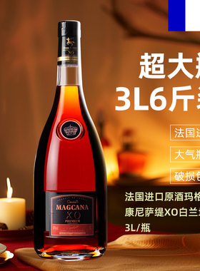 法国进口magcana玛格卡纳康尼萨缇3LXO白兰地40度洋酒