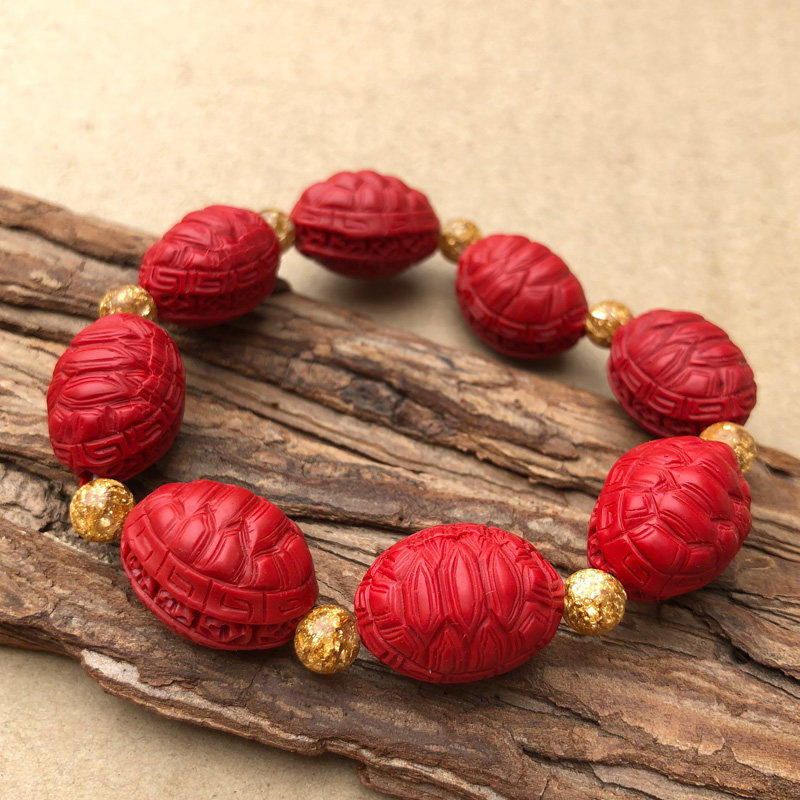 朱砂富甲天下手串男女招财转运龟甲手链饰品精雕龟甲蝙蝠手饰,珠宝/钻石/翡翠,手饰,淘宝优惠券,粉丝福利购,淘宝优惠卷