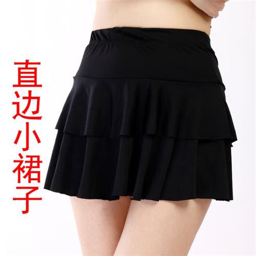 一米都市交谊舞裙广场舞服装短裙平角裙拉丁舞练舞裙跳舞小裙子女