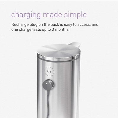 美国代购simplehuman Soap Pump Dispenser 感应式洗手液分配器