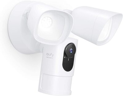 美国代购eufy Security Floodlight 摄像头1080p双向音频2500流明