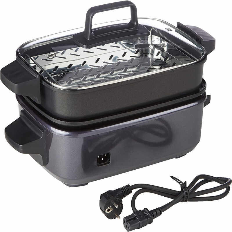 德国代购Cuisinart Multicooker GRMC3E 5合1烧烤蒸煎炖多功能锅