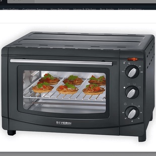 德国代购SEVERIN Baking and Toaster Oven TO 2067 20 L对流烤箱