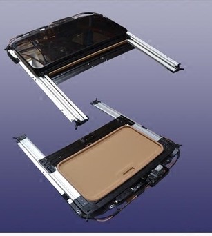 奇瑞新瑞虎3天窗总成 瑞虎3天窗玻璃总成凯翼X3天窗总成 天窗玻璃