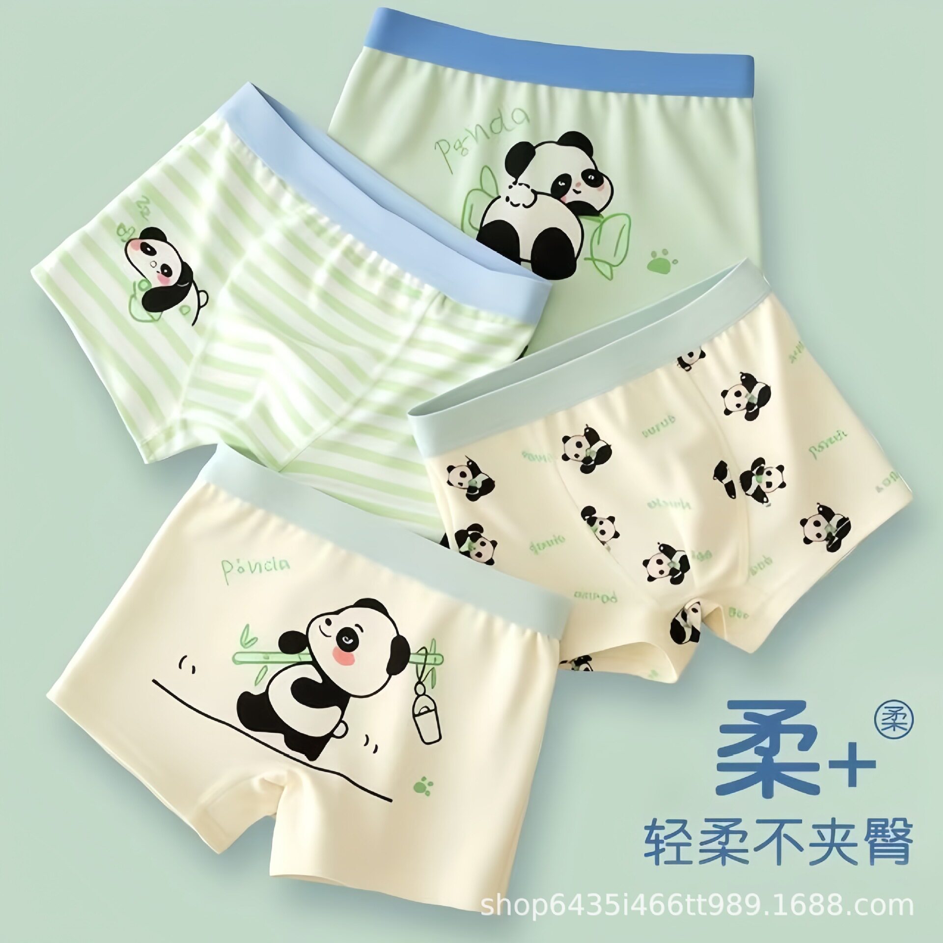 男童内裤纯棉平角抗菌小孩子短裤男孩中大童宝宝儿童小童四角裤