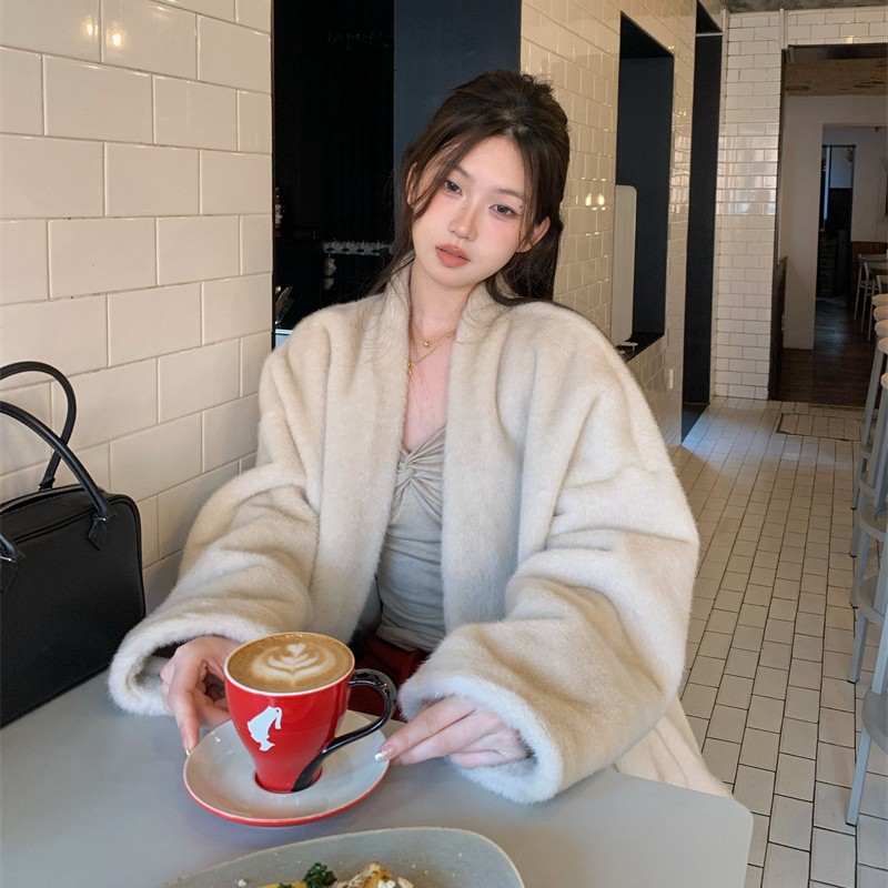 冰岛雪芙～保暖环保仿貂毛宽松长袖外套短外套Y26-516,女装/女士精品,时尚套装,淘宝优惠券,粉丝福利购,淘宝优惠卷