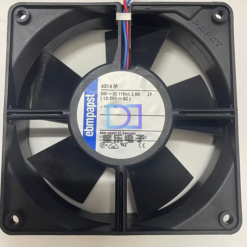原装正品德国ebmpapst 4314M 12032 24V 2.6W变频器散热风扇12CM