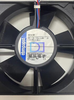 原装正品德国ebmpapst 4314M 12032 24V 2.6W变频器散热风扇12CM