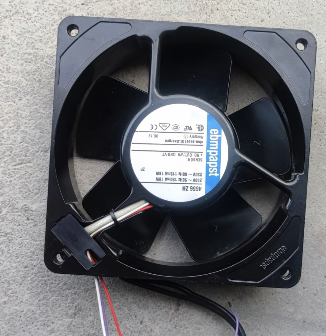 原装正品德国 4656ZH 17W 230V三线传感器检测全金属机柜散热风扇
