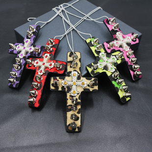 y2k朋克个性项链潮流嘻哈摇滚说唱项链亚文化个性甜酷铆钉项链