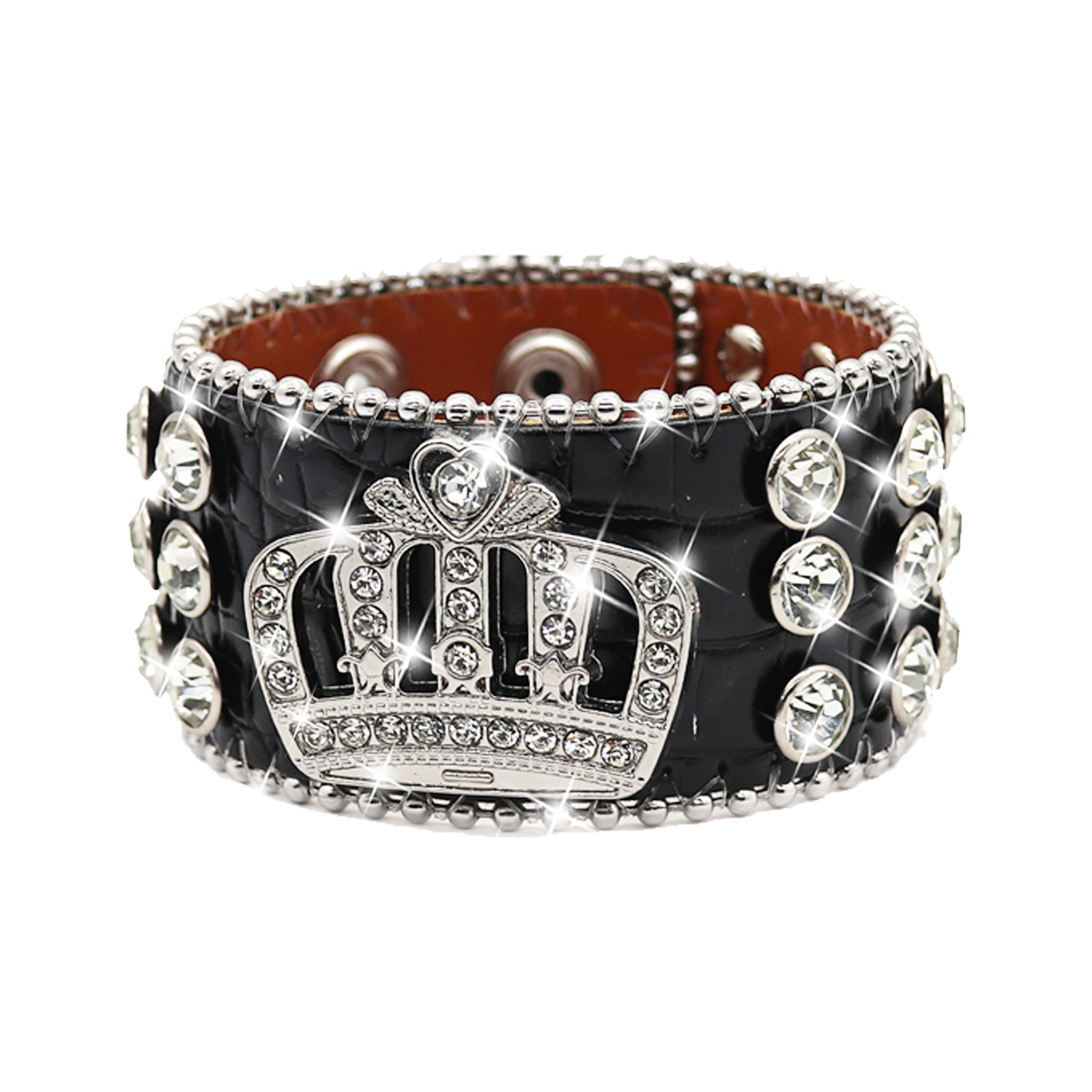 说唱Rapper水钻手环 朋克摇滚嘻哈街头个性小众辣妹铆钉手环手链