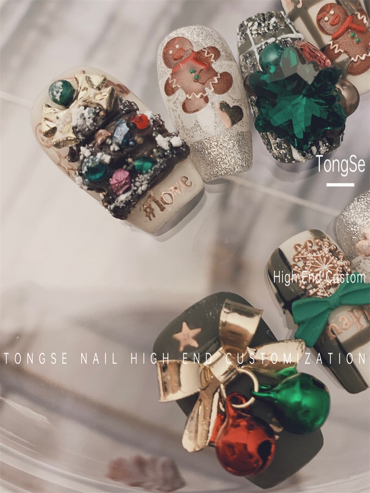 穿戴甲指甲贴孕妇学生手指甲简约