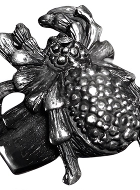 千银厚果原创蜘蛛风复古做旧中国