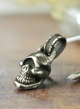 骷髅做旧男士吊坠摇滚重金属手工