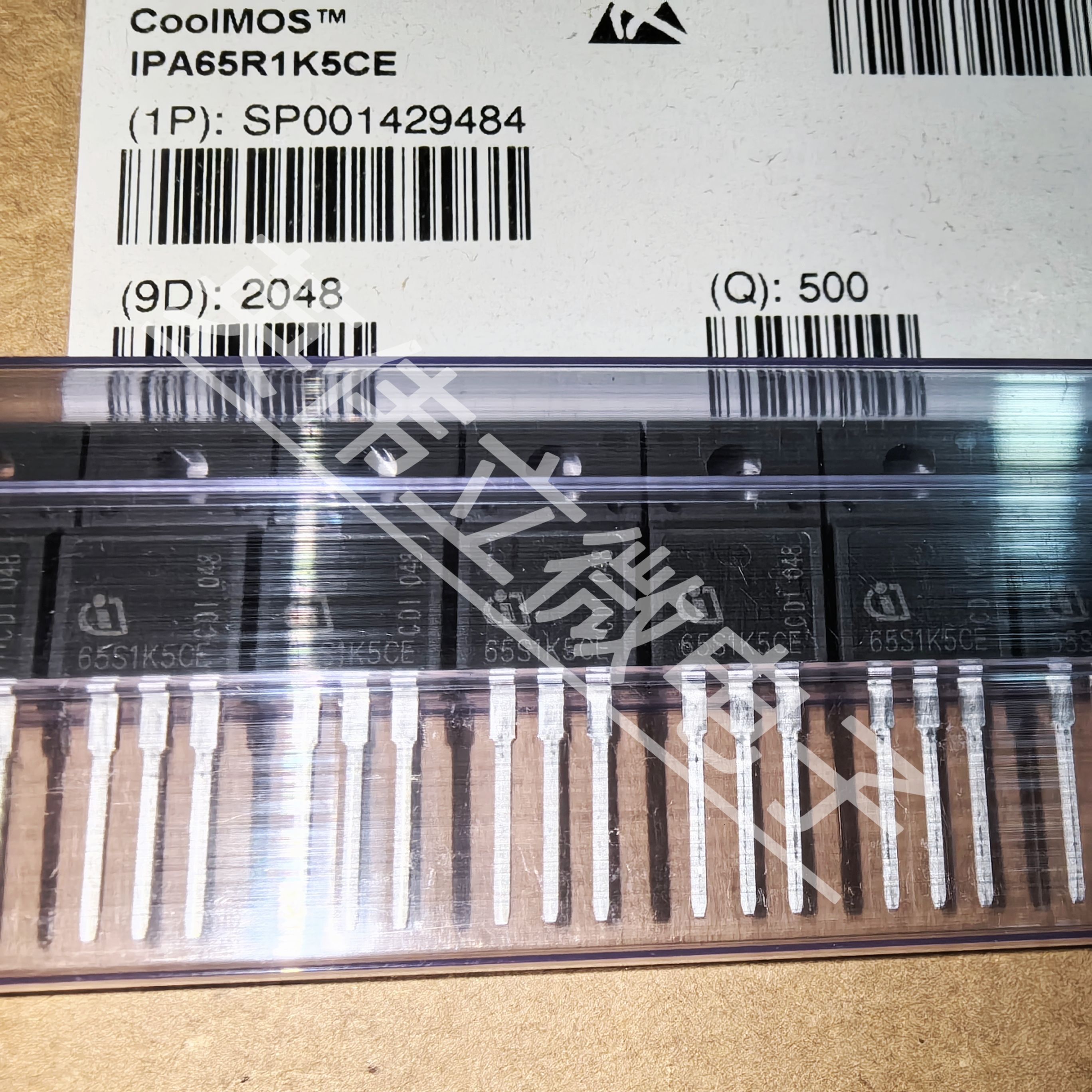 英飞凌IPA65R1K5CE原装正品 场效应MOS管650V5.2A1500mΩ TO-220F