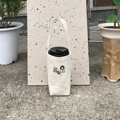 ins奶茶手提袋帆布环保杯套保温杯套 玻璃杯套杯套奶茶袋子 帆布