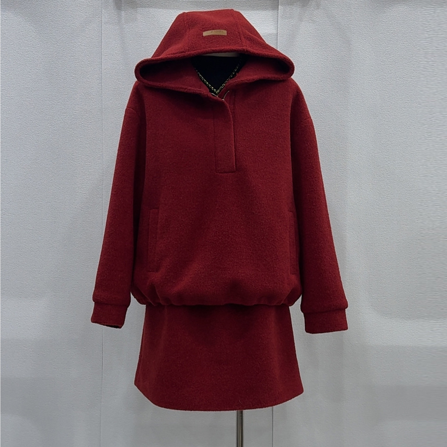 连帽毛绒卫衣外套+半身裙两件套女冬韩系休闲宽松设计感时尚套装,女装/女士精品,时尚套装,淘宝优惠券,粉丝福利购,淘宝优惠卷