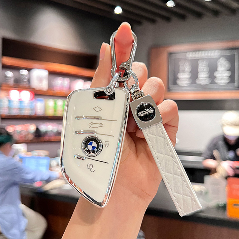 适用宝马5系车钥匙套3系1系7系刀锋x1x2x3x5x6扣530li320li壳包