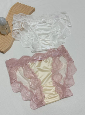 [M Z] 知性姐姐 纯欲风性感少女内裤蕾丝边透气低腰三角裤