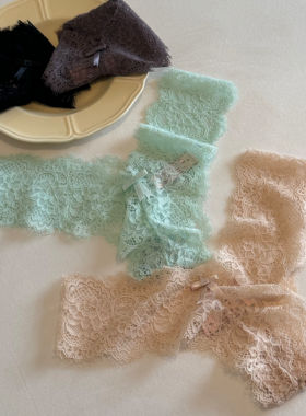 [M Z]    深v诱惑少女甜美性感全蕾丝透明新款内裤低腰高级丁字裤