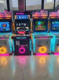 爱玩龙新款儿童双人钓鱼枪战射击游戏机赛车拍拍乐电玩城游艺机