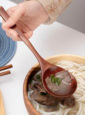 成人吃饭勺子木质大勺