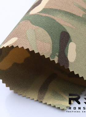戎盛1000D涤纶空变丝可提拉面料英国MTP迷彩箱包装具户外运动布料