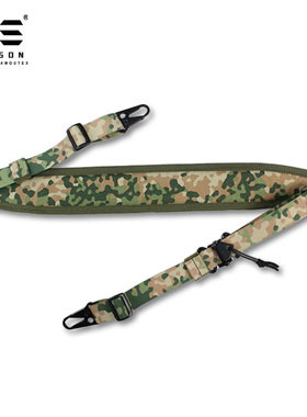 戎盛双点式多用途背带可拆斜挎快速调节鹰嘴扣背带挂带MS3MS4肩带