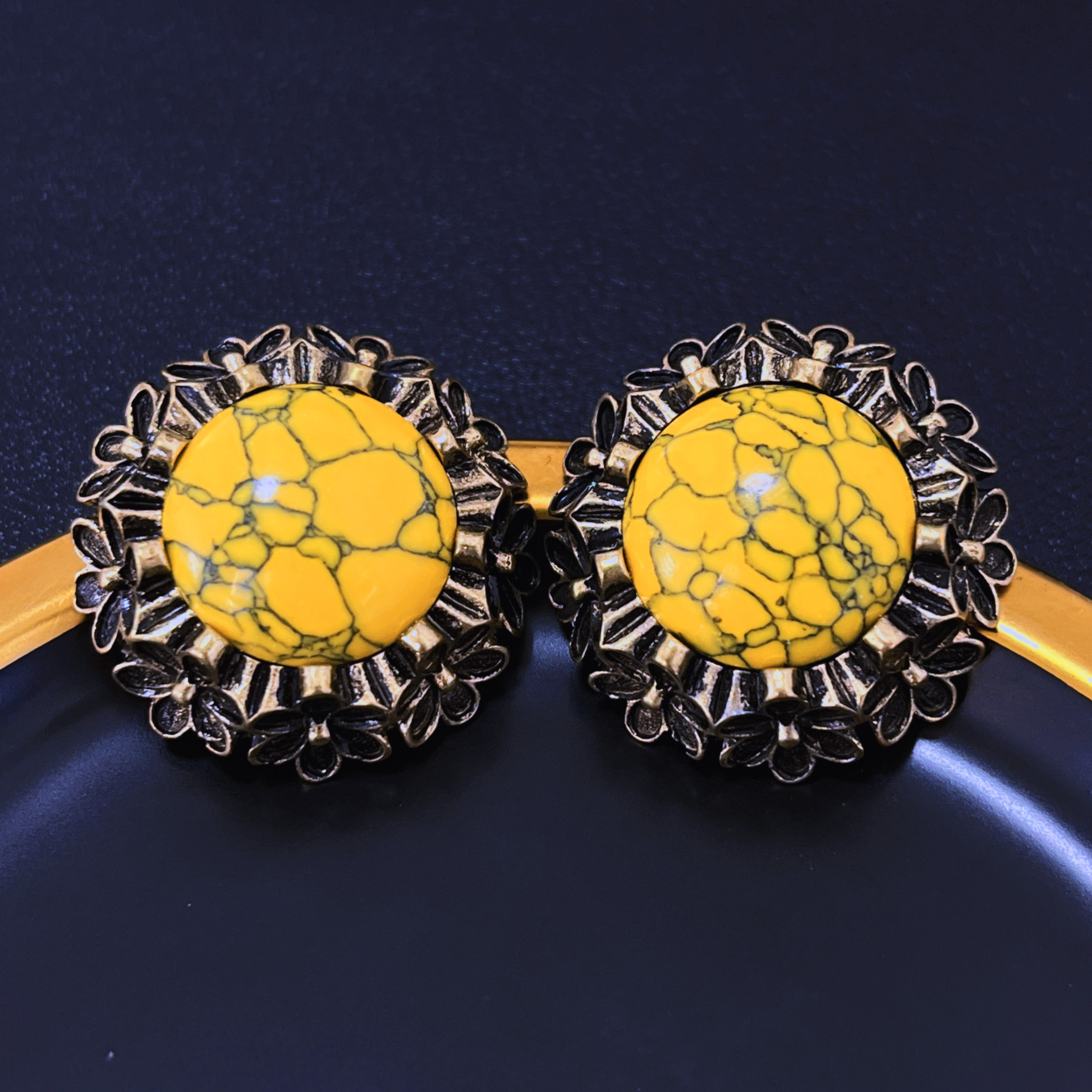 复古做旧中古高级感耳环小众设计温柔做旧款耳钉简约气质耳饰女