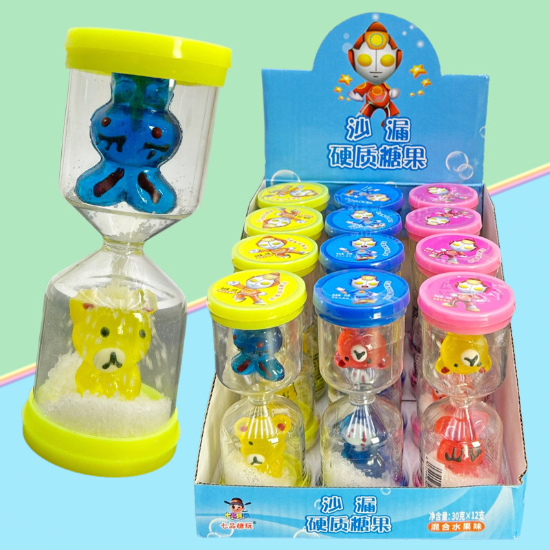 儿童创意 diy 自制沙漏计时器学习自律神器糖果玩具小孩零食批发,零食/坚果/特产,传统糖果,淘宝优惠券,粉丝福利购,淘宝优惠卷