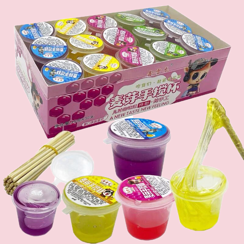 水果味拉丝搅搅糖送小孩零食