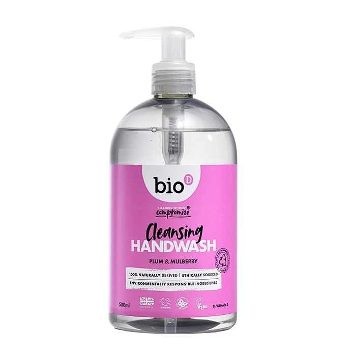 bioD泊欧涤英国进口洗手液梅子桑葚500ml儿童宝宝孕妇不伤手