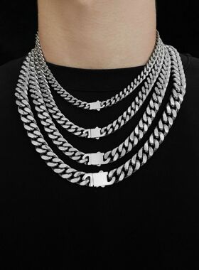 钛钢古巴项链男潮立体ins情侣