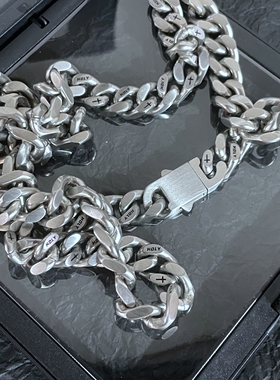 钛钢男士古巴链不掉色