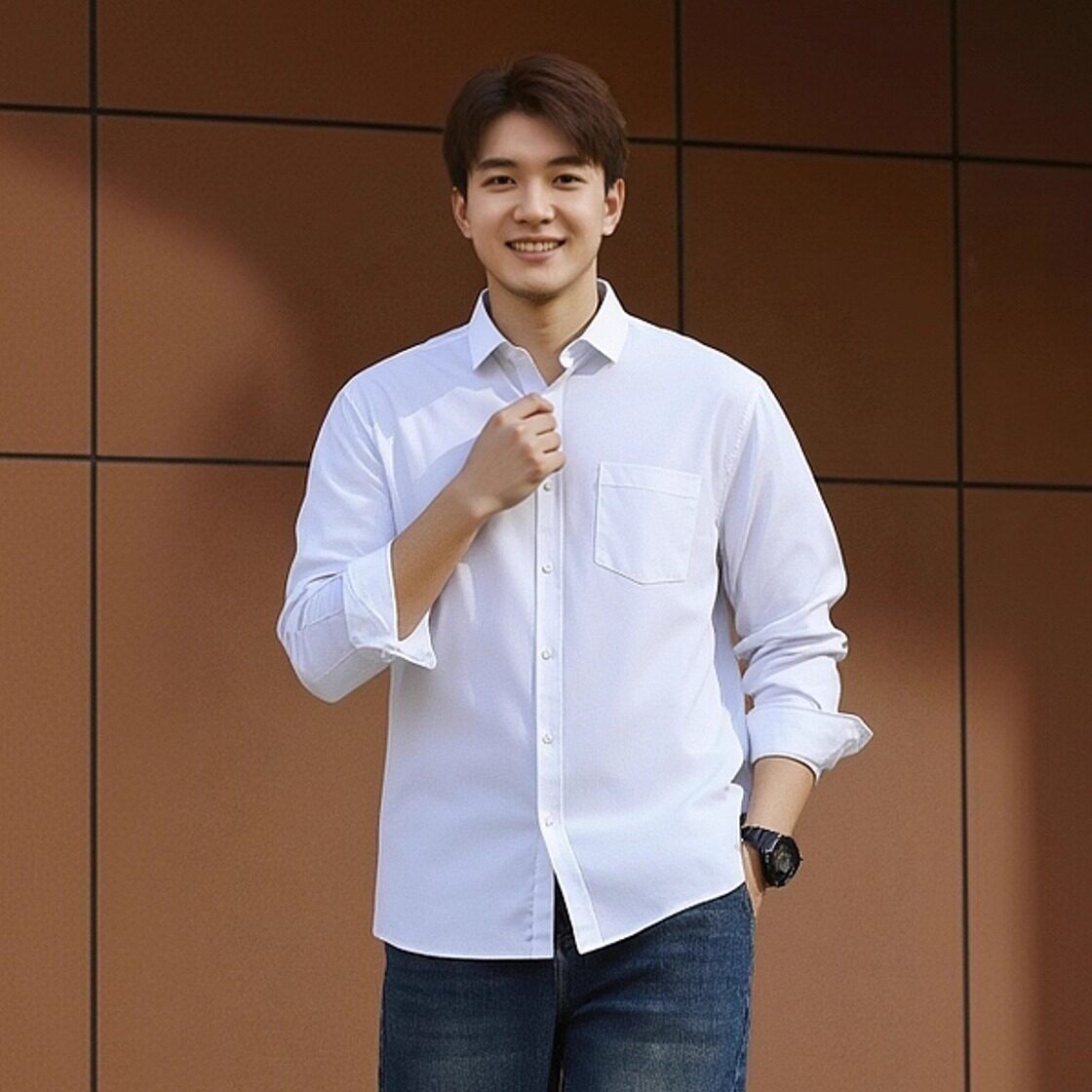 特大码正式衬衫男士长袖商务休闲抗皱肥佬衬衣基础款职业装300斤