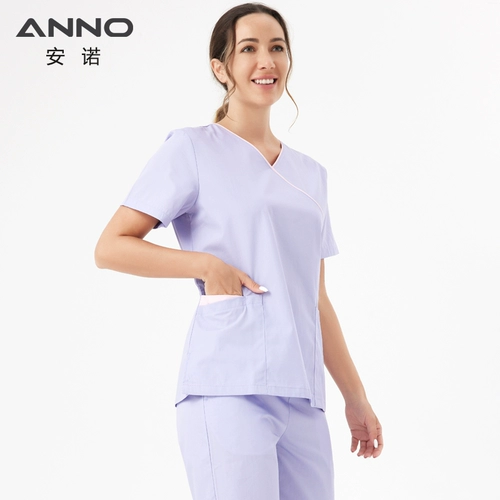 Осенняя раздельная униформа медсестры, короткий рукав