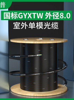 国标GYXTW-4B1室外单模光纤光缆国标8.0加粗光缆4芯6芯8芯12芯24芯光缆线gyxtw户外四芯八芯铠装光纤线