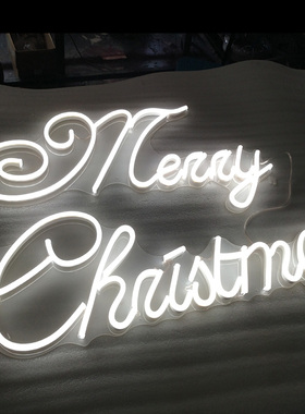 圣诞快乐led灯牌Marry Christmas装饰灯happy new year发光字定制