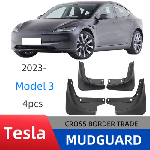 适用于2023款特斯拉TeslaModel3焕新版汽车挡泥板跨境热销