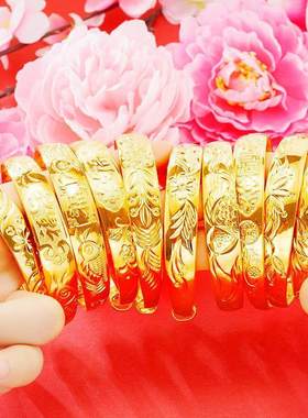 假黄金首饰沙金手鐲女久不掉色