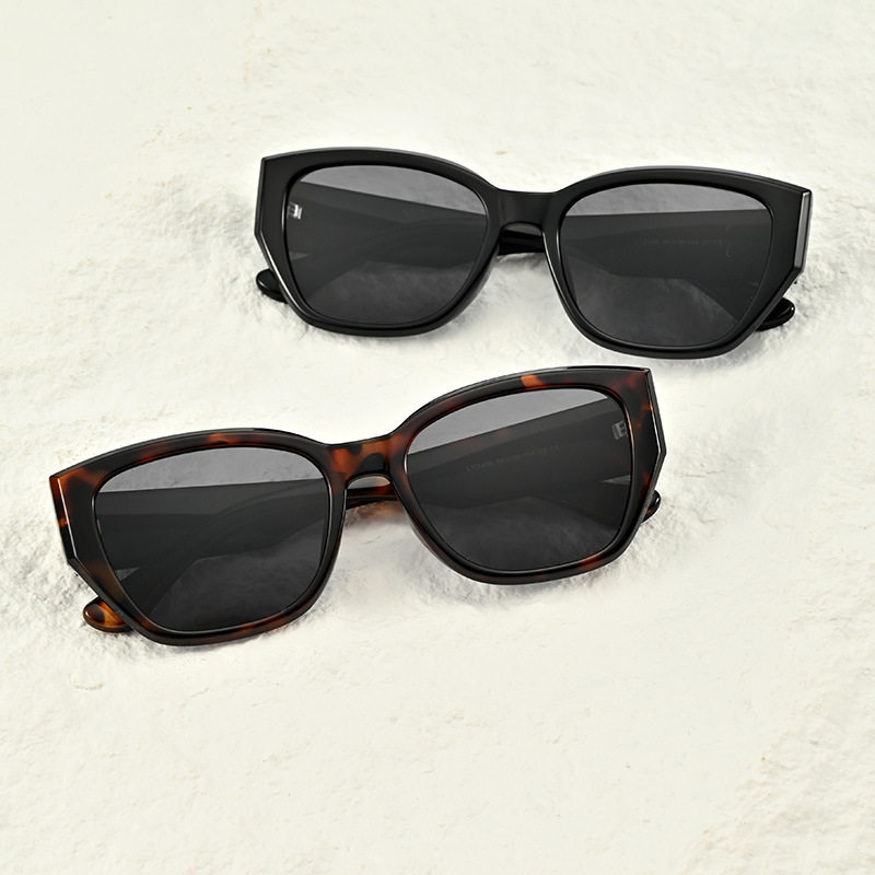 美国网红潮流偏光墨镜男女新款复框高级感显脸小防紫外线太阳镜